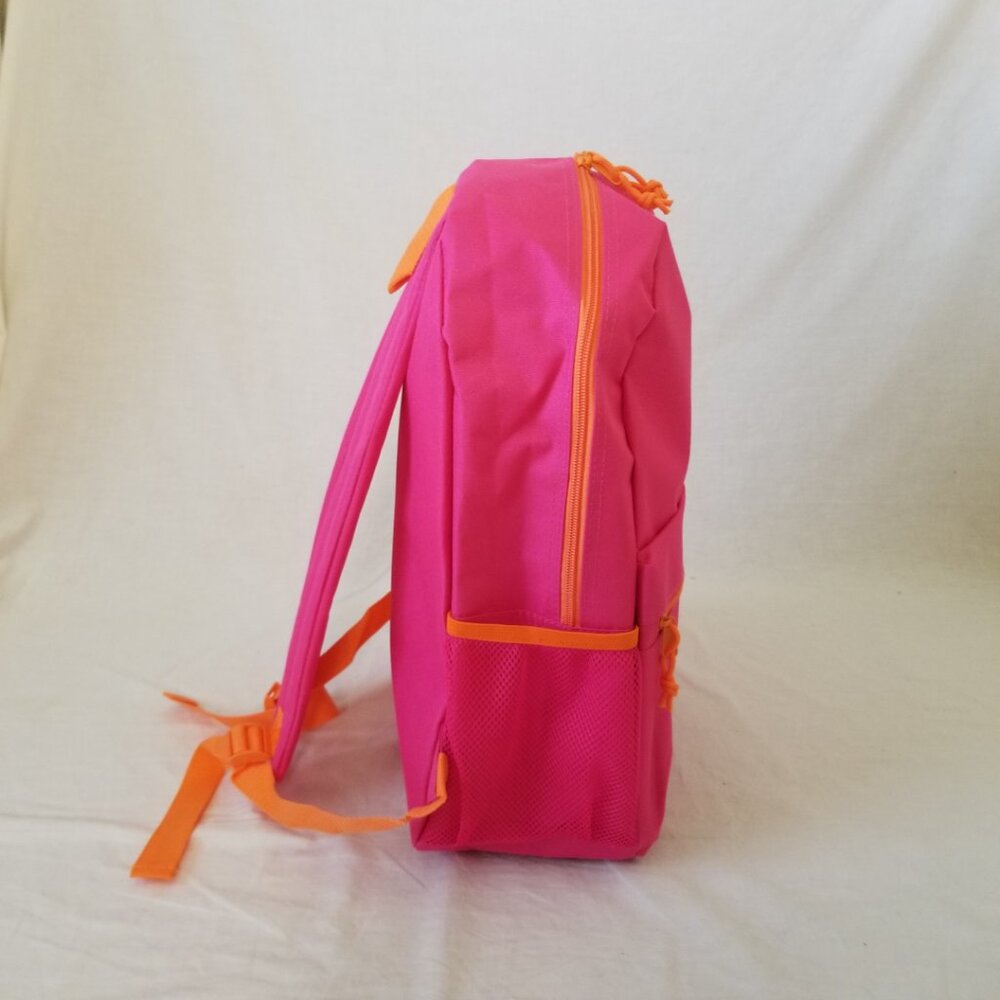 New! Lightweight Pink & Orange Basic Backpack W/B… - image 4